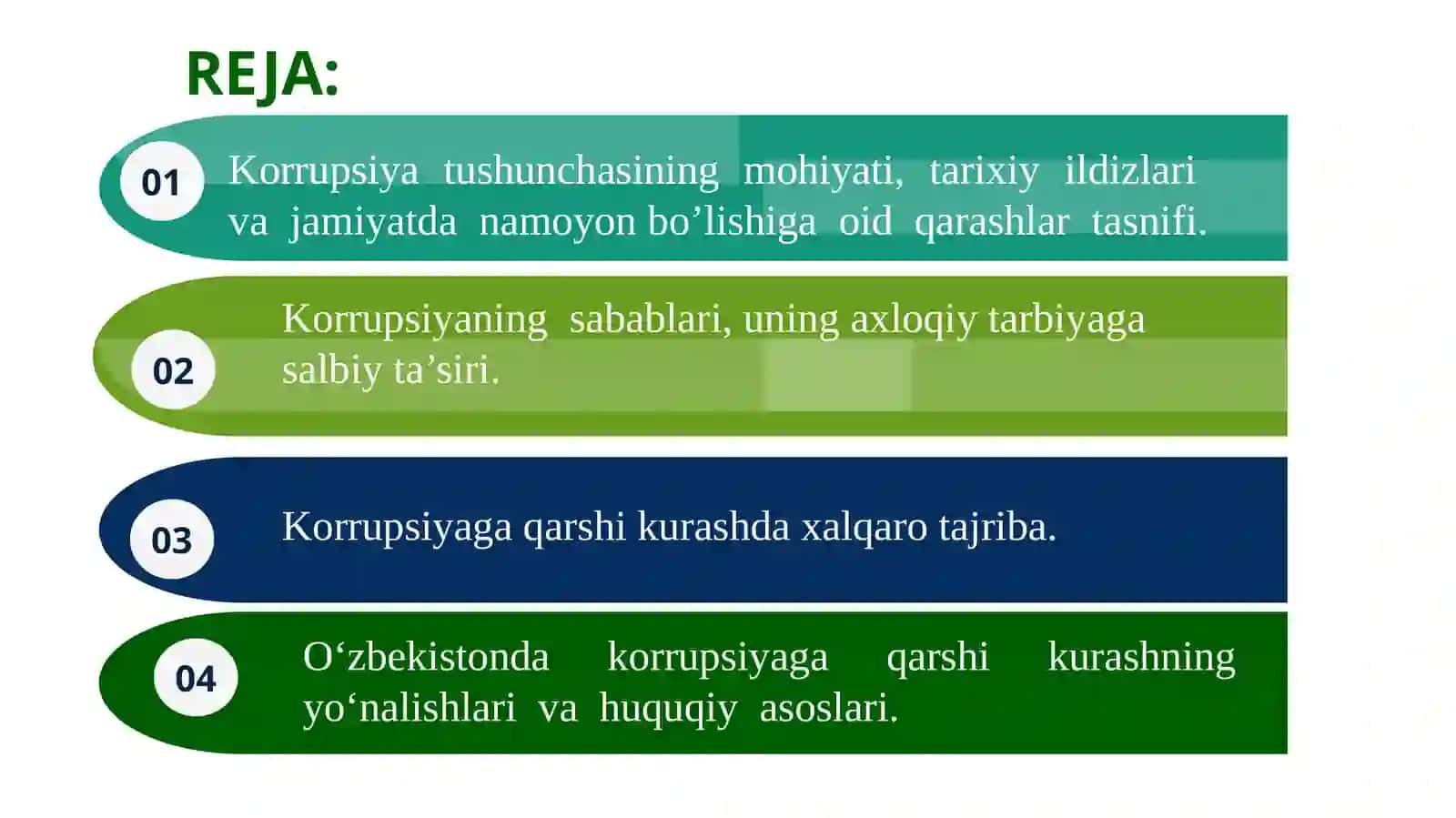 Korrupsiyaning Mohiyati, Oqibatlari va unga qarshi kurash 2