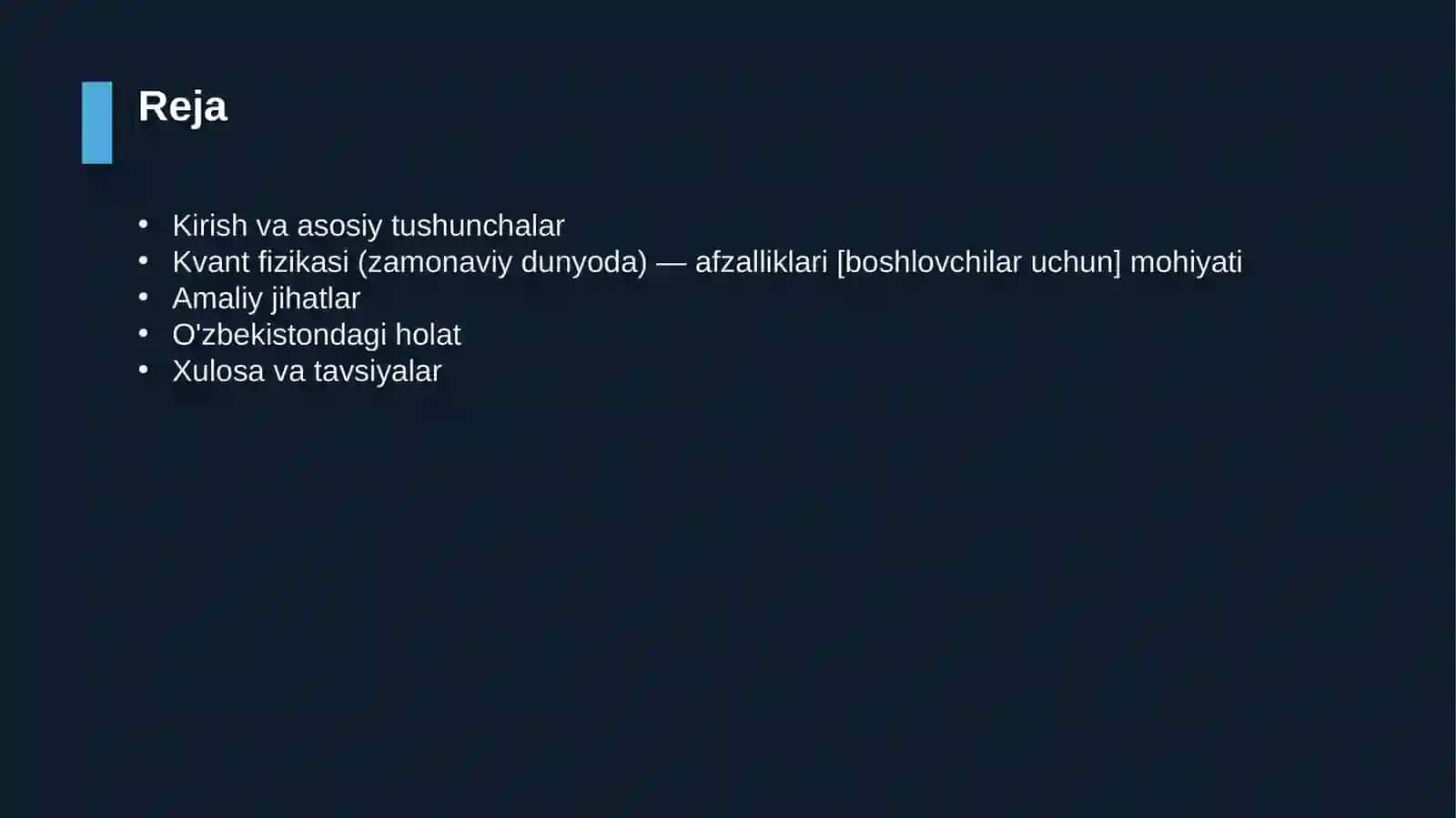 Kvant fizikasi (zamonaviy dunyoda) — afzalliklari [boshlovchilar uchun] 2