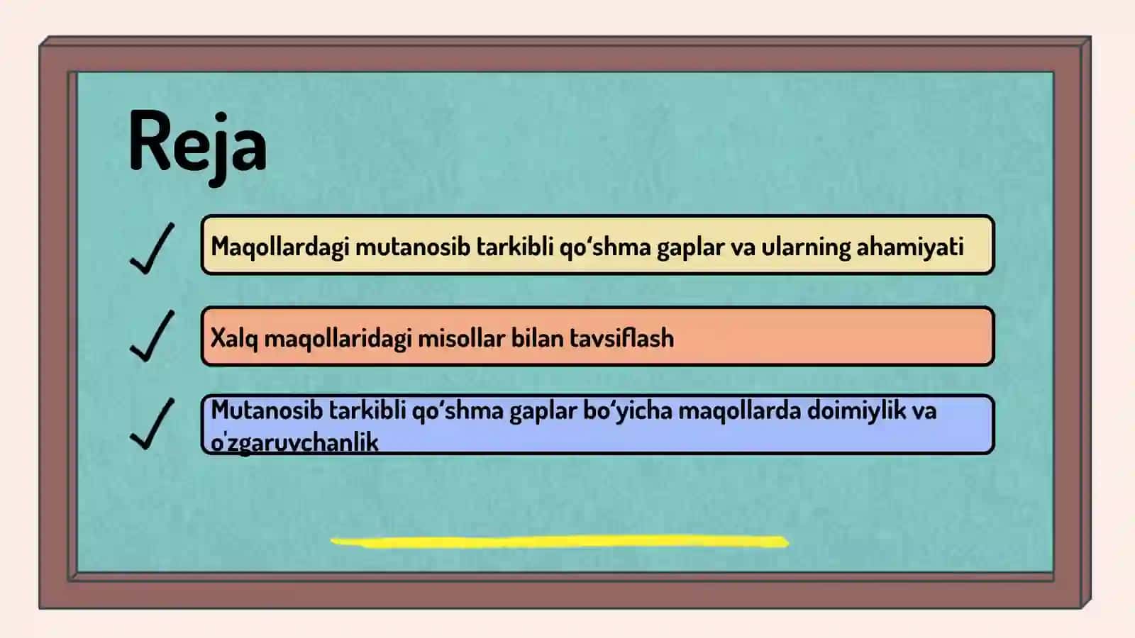 Xalq maqollarida mutanosib tarkibli qoʻshma gaplar 2
