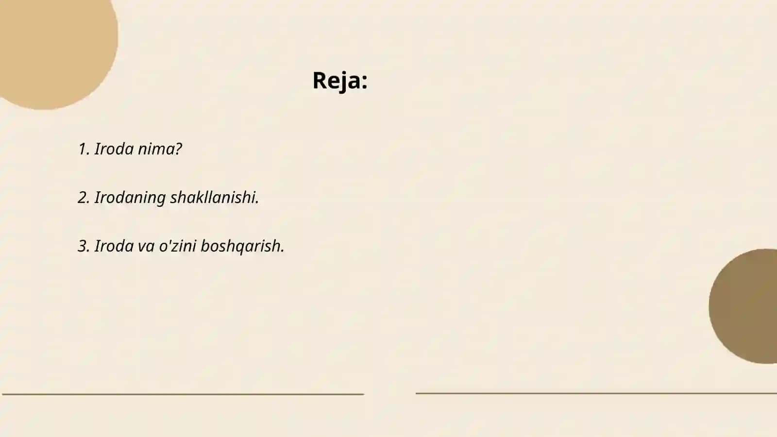 Iroda tushcha 2