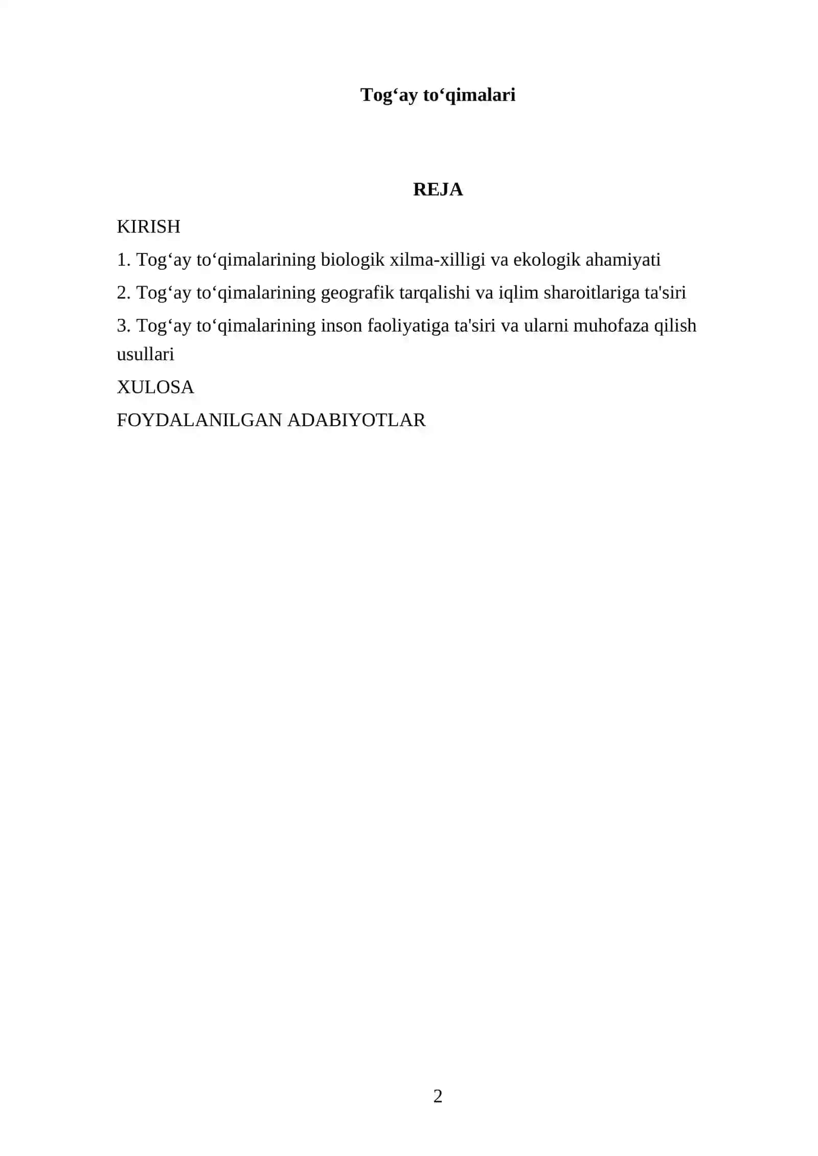 Togʻay toʻqimalari 2