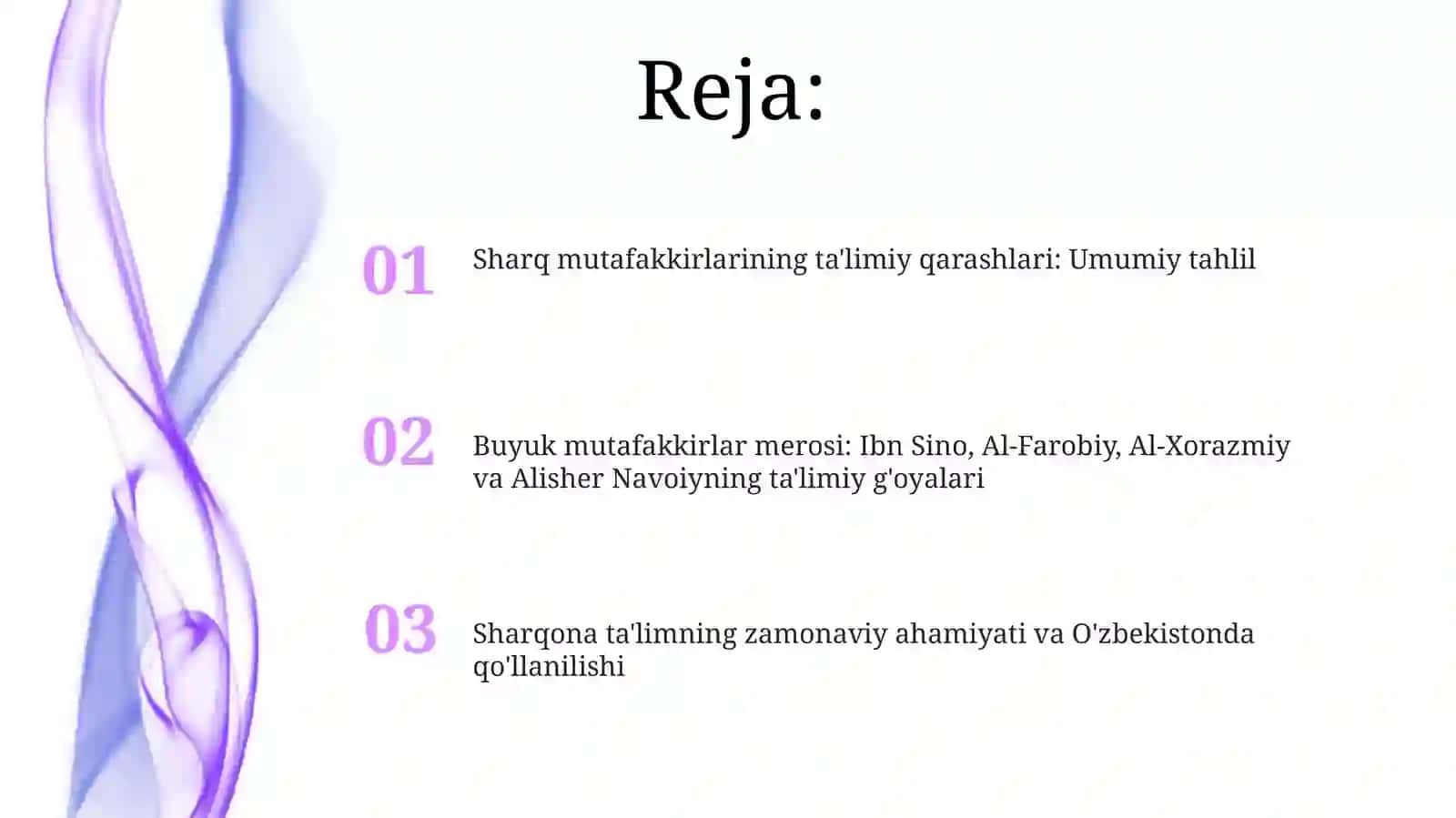 Sharq mutafakkirlari talim va tarbiya toʻgʻrisidagi qarashlari 2