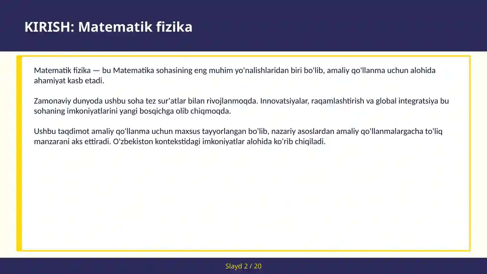 Matematik fizika 2