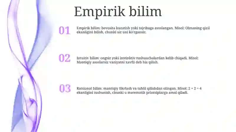 Empirik bilim 2