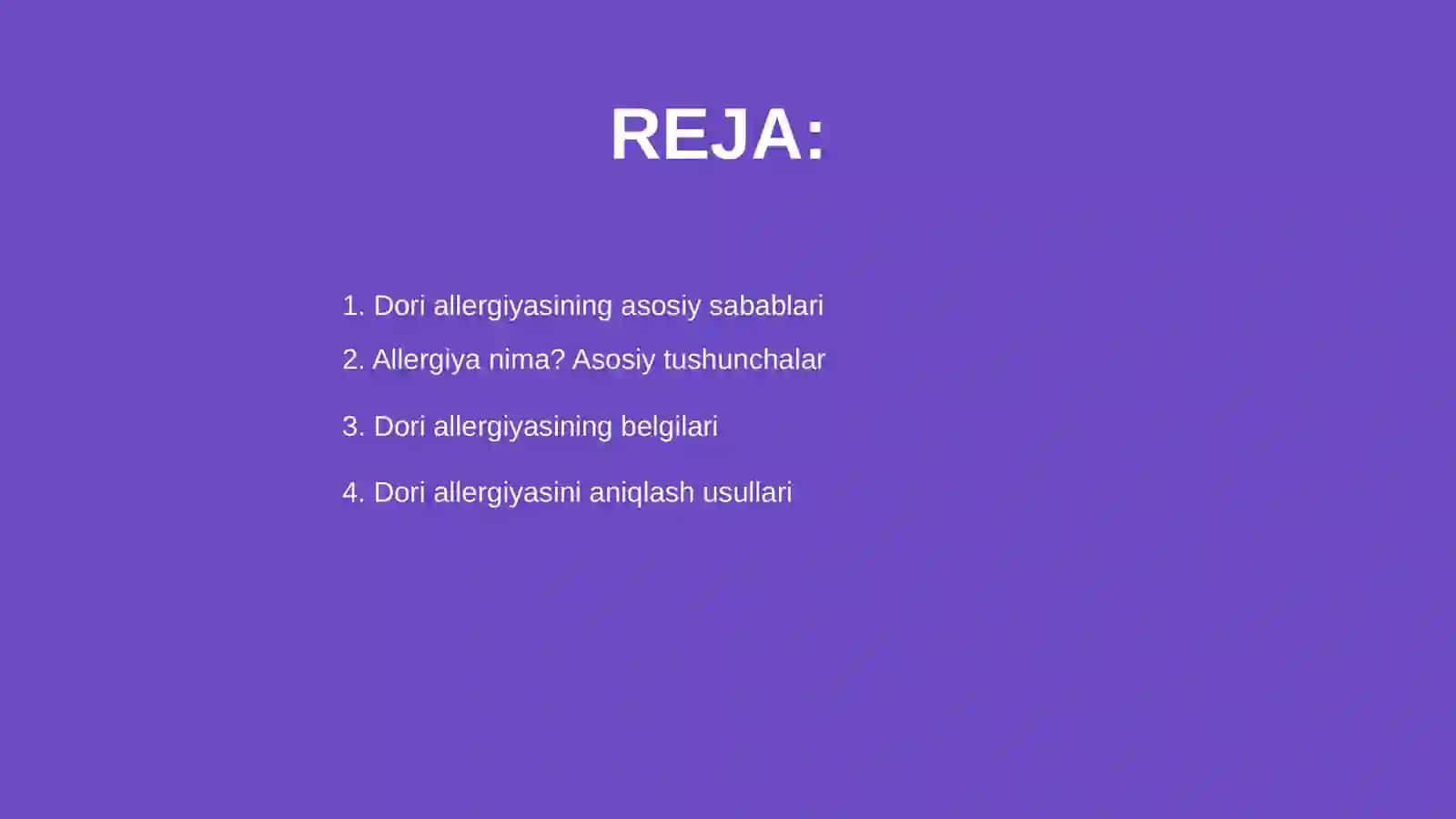 Dori allergiyasining asoratlari 2