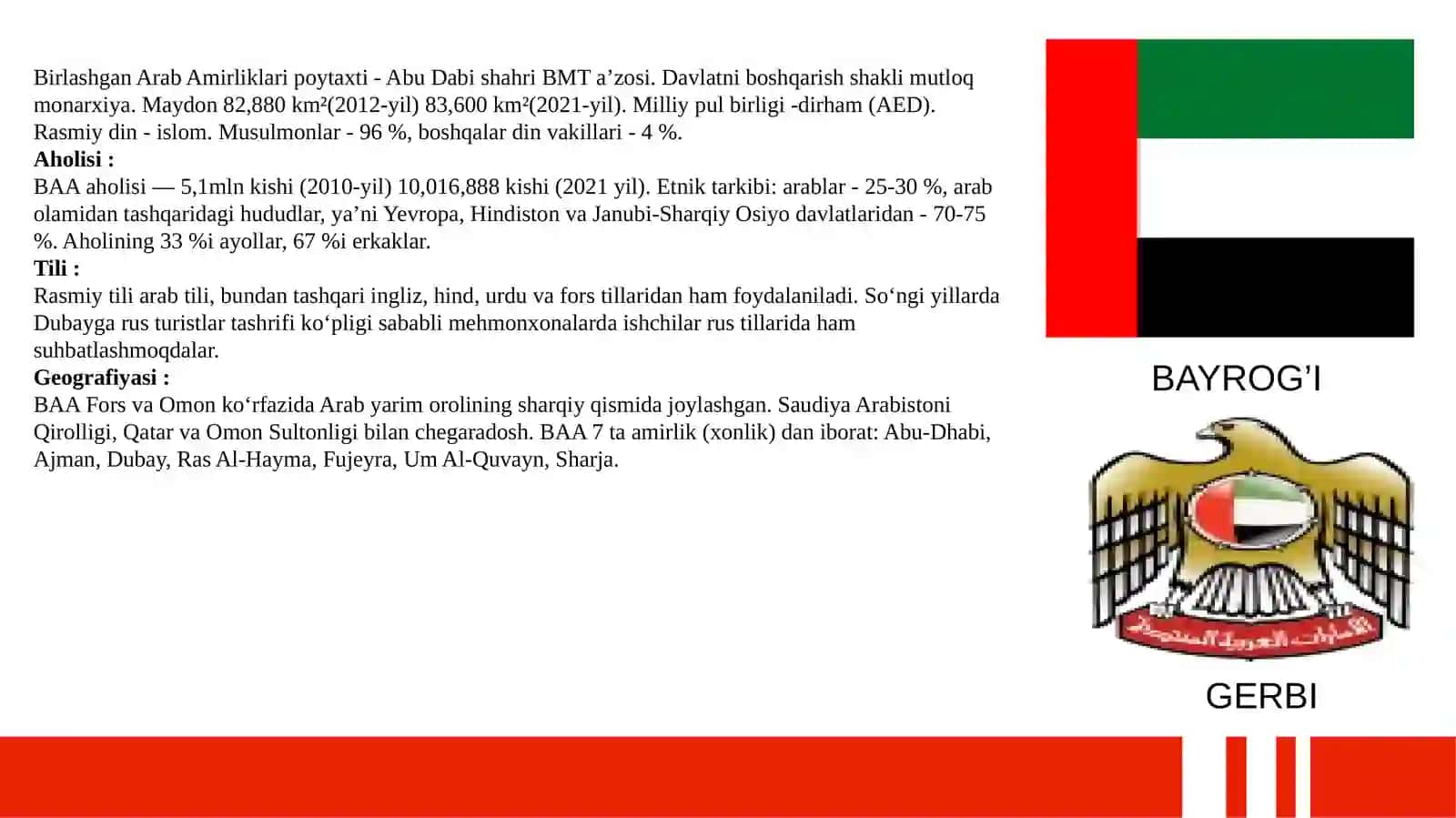 BAA (BIRLASHGAN BARAB AMIRLIKLARI) GERBI BAYROG’I 2