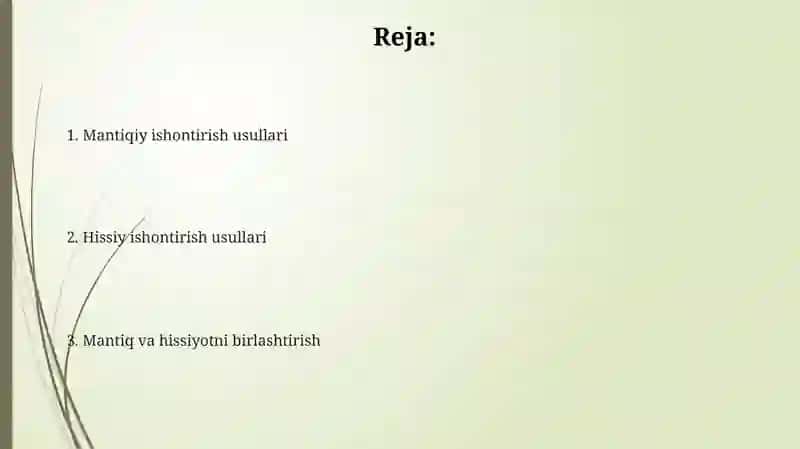 Psixologik ishontirish usullari 2