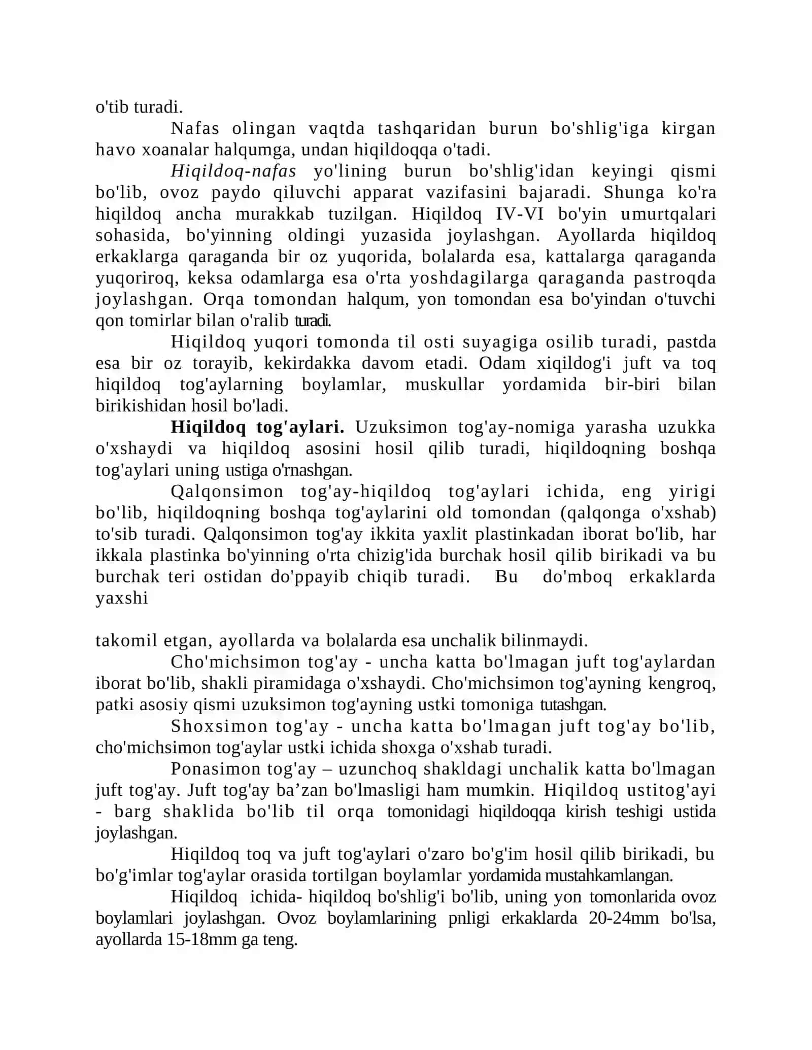 Nafas olish organlari sistemasi 2