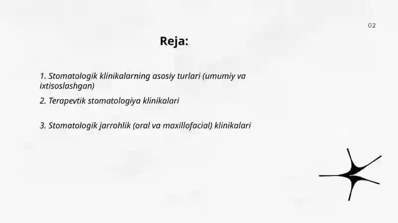 Stomatologik kilinikasi turlari va toifalari 2
