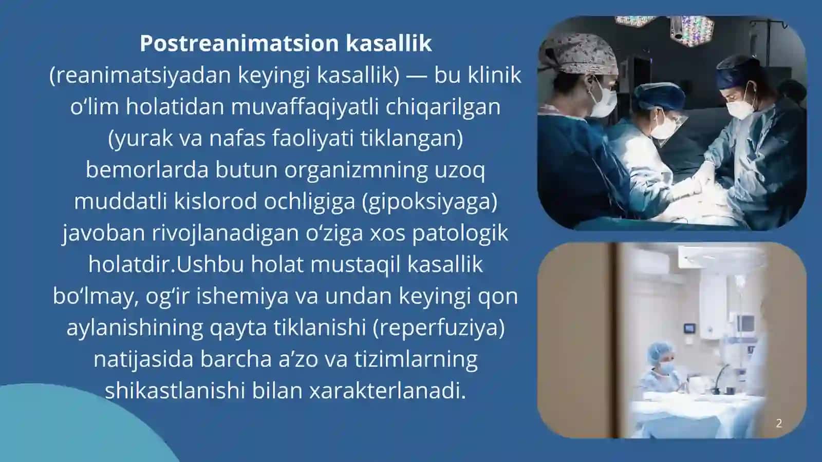 Postreanimatsion kasalliklar 2