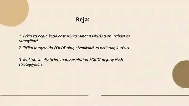 Erkin va ochiq kodli dasturiy taminoti 2
