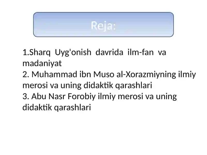 Sharq Uyg‘onish davrida boshlang‘ich ta’limga oid pedagogik fikrlar rivojlanishi 2
