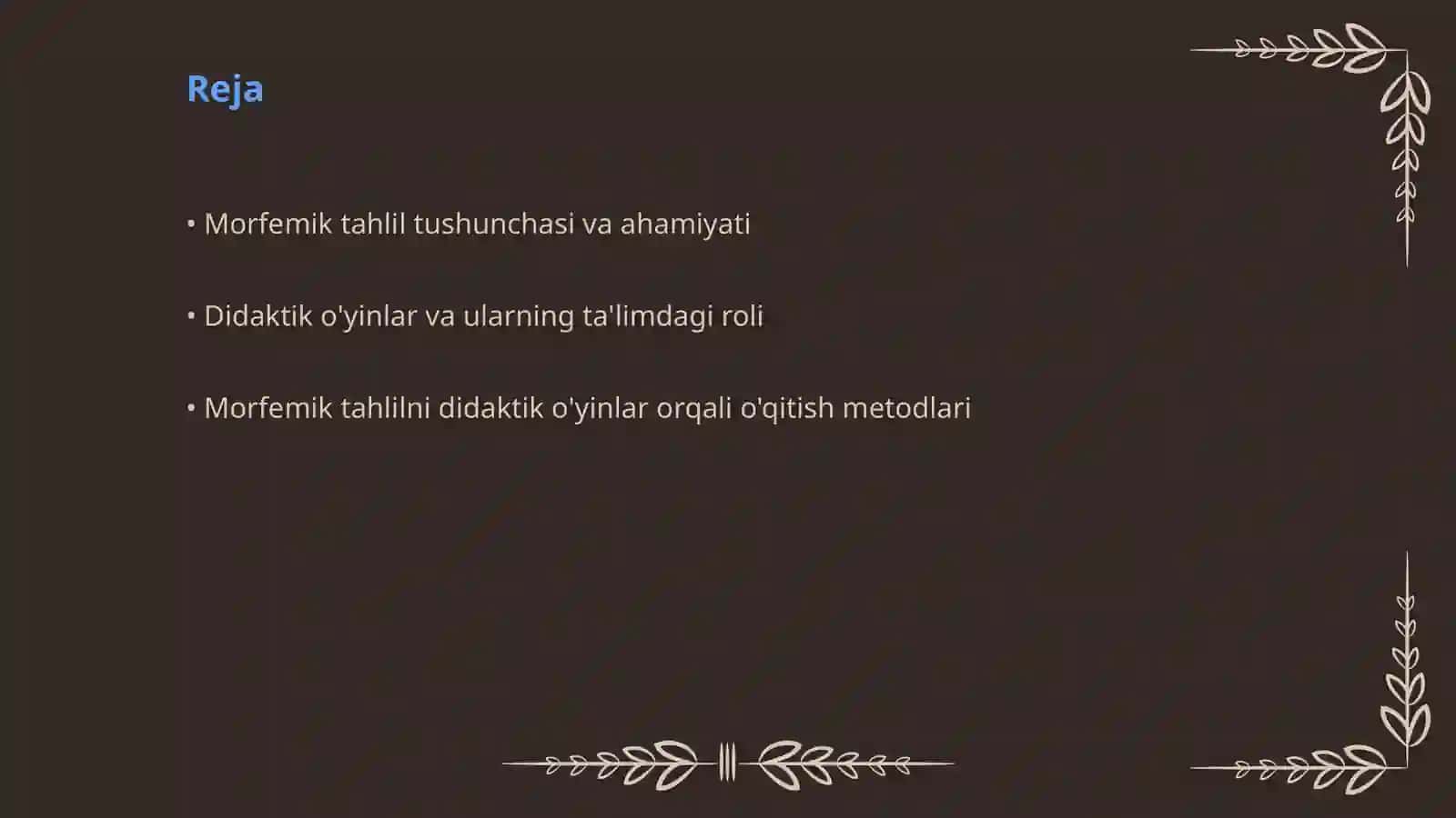 ONA TILI DARSLARIDA MORFEMIK TAHLILNI AMALGA OSHIRISHDA DIDAKTIK O‘YINLARDAN FOYDALANISH METODIKASI 2