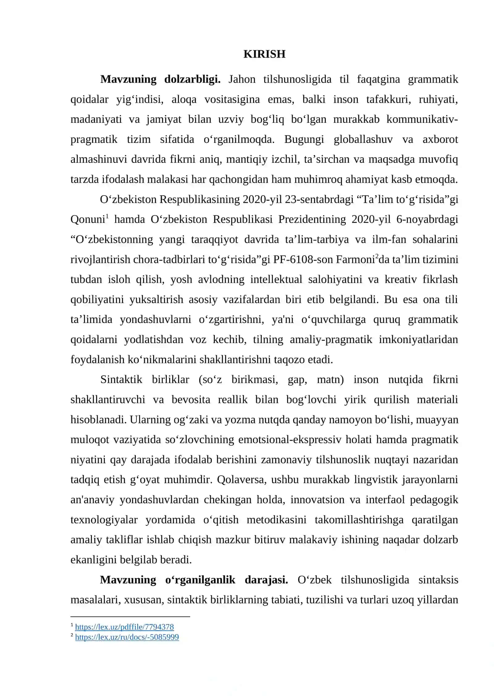SINTAKTIK BIRLIKLARNING NUTQDA IFODALANISHI 2