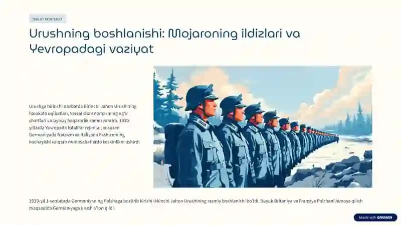 Ikkinchi Jahon Urushi: Global Mojaroning Saboqlari 2