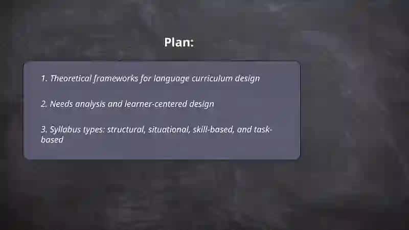Language curriculum design possibilities and realities 2