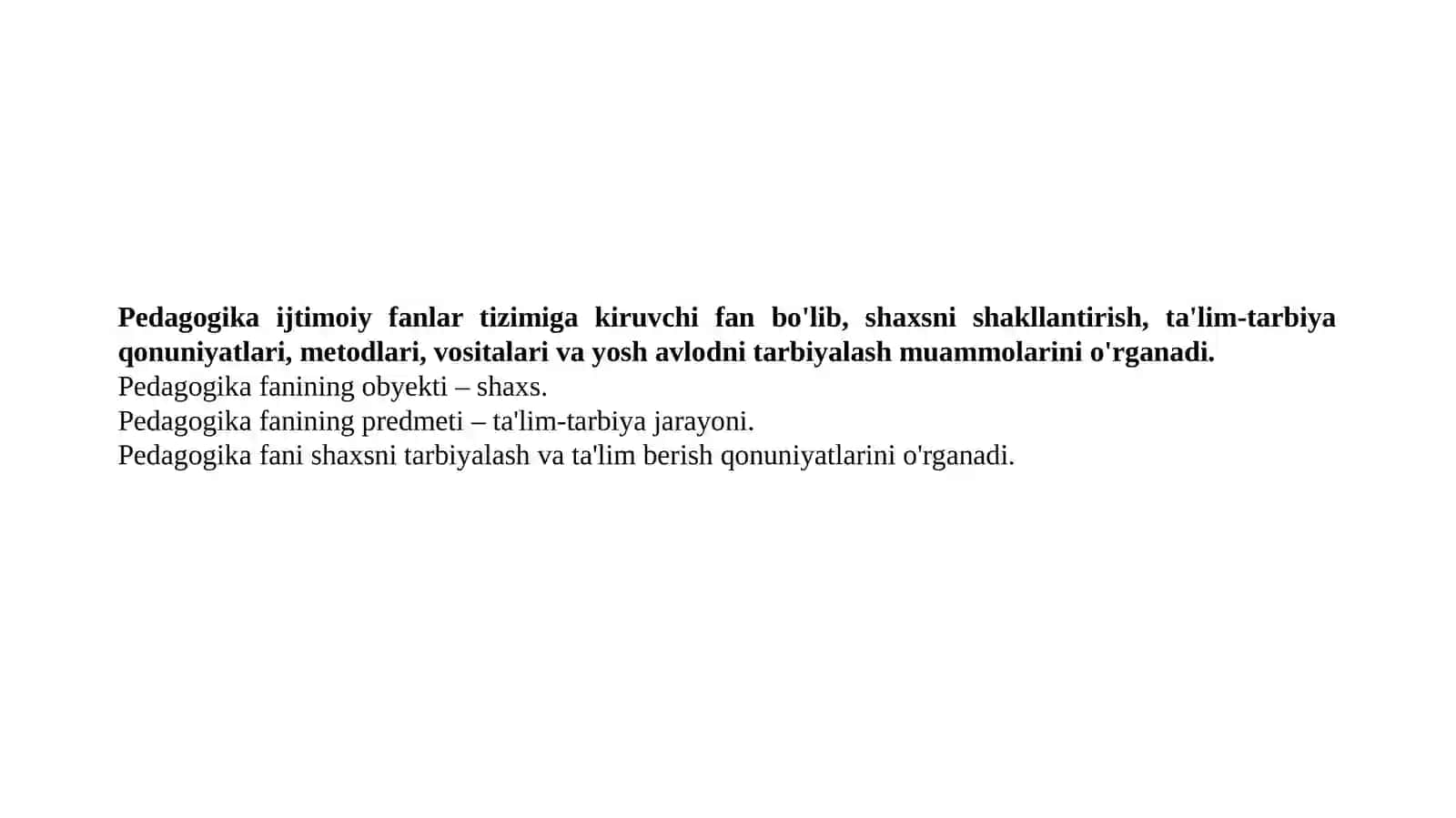 Umumiy pedagogika fani 2