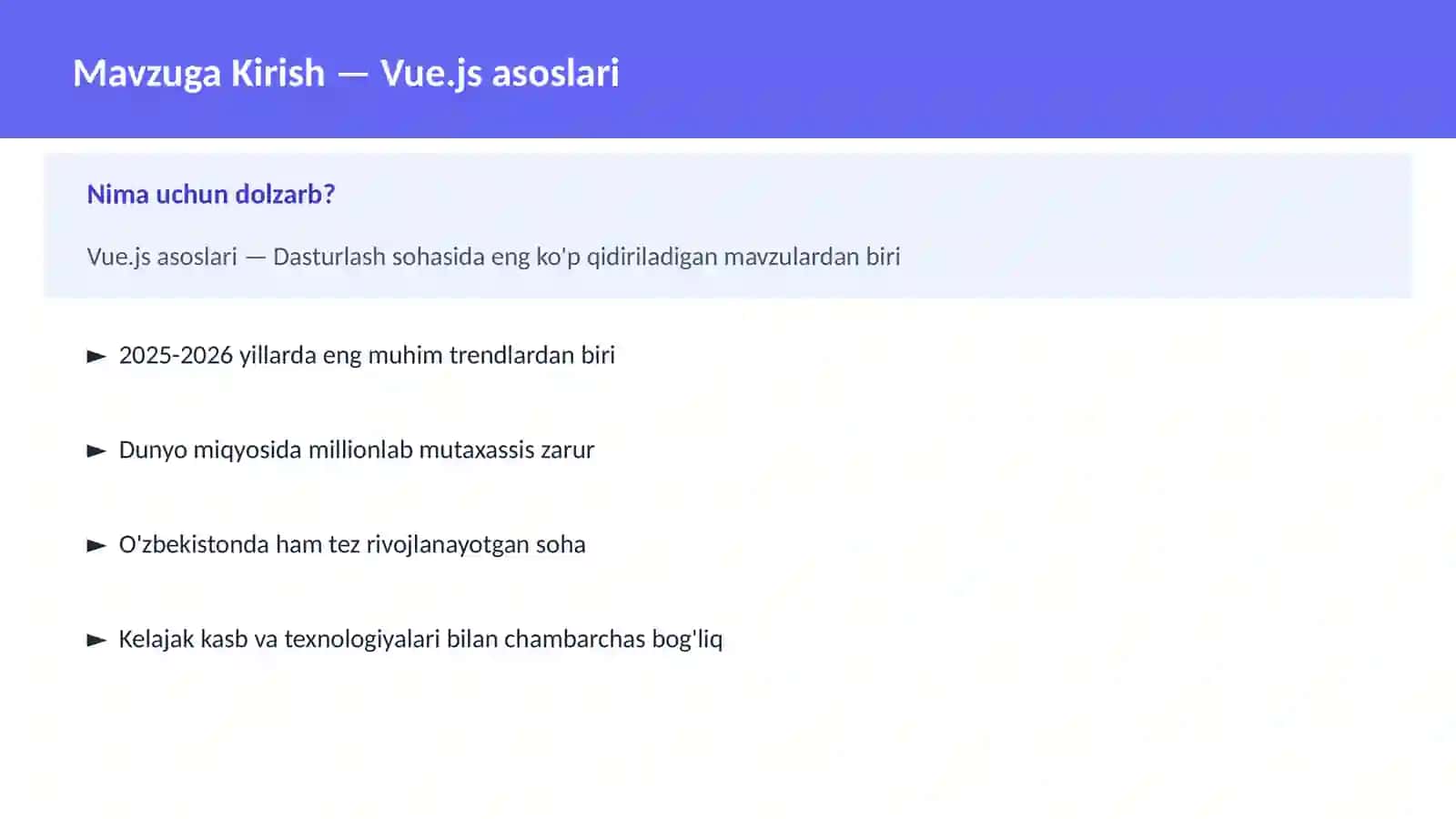 Vue.js asoslari 2