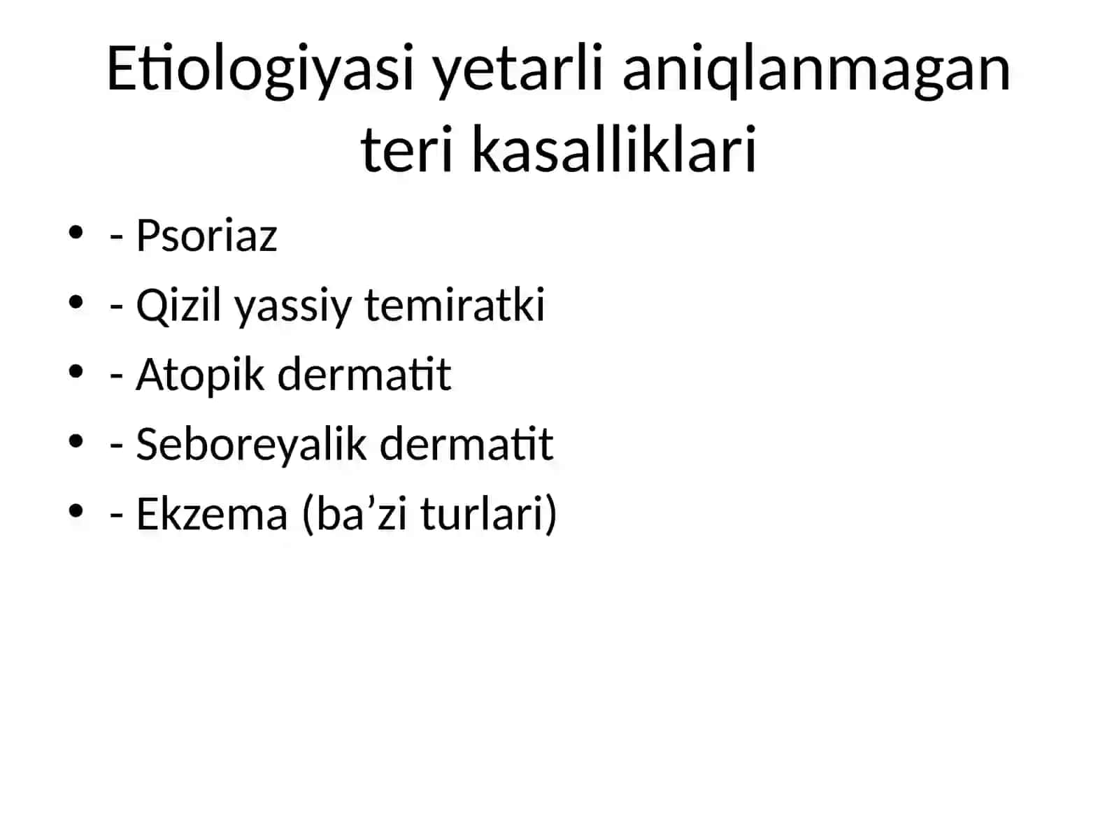 Qizil yassiy temiratki. Klinikasi, etiologiyasi, hamshiralik parvarishi 2