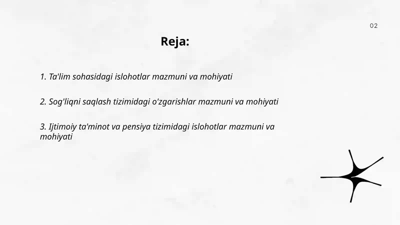 Ta'lim sohasidagi islohotlar mazmuni va mohiyati 2