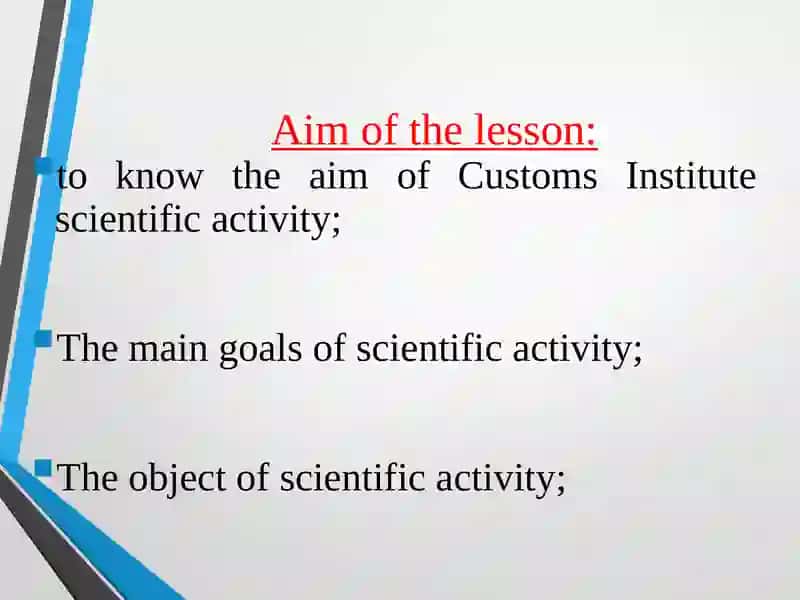 Science at the Customs Institute 2