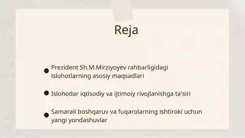 Islohotlar iqtisodiy va ijtimoiy rivojlanishga ta'siri 2