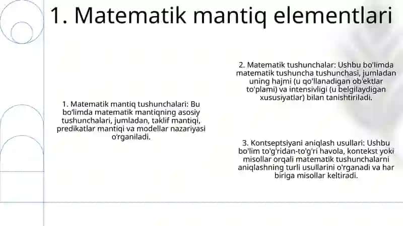 Matematik Mantiq Elementlari 2