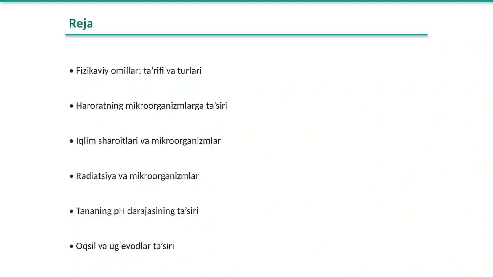 Fizikaviy omillarning mikroorganizmlarga ta’siri 2