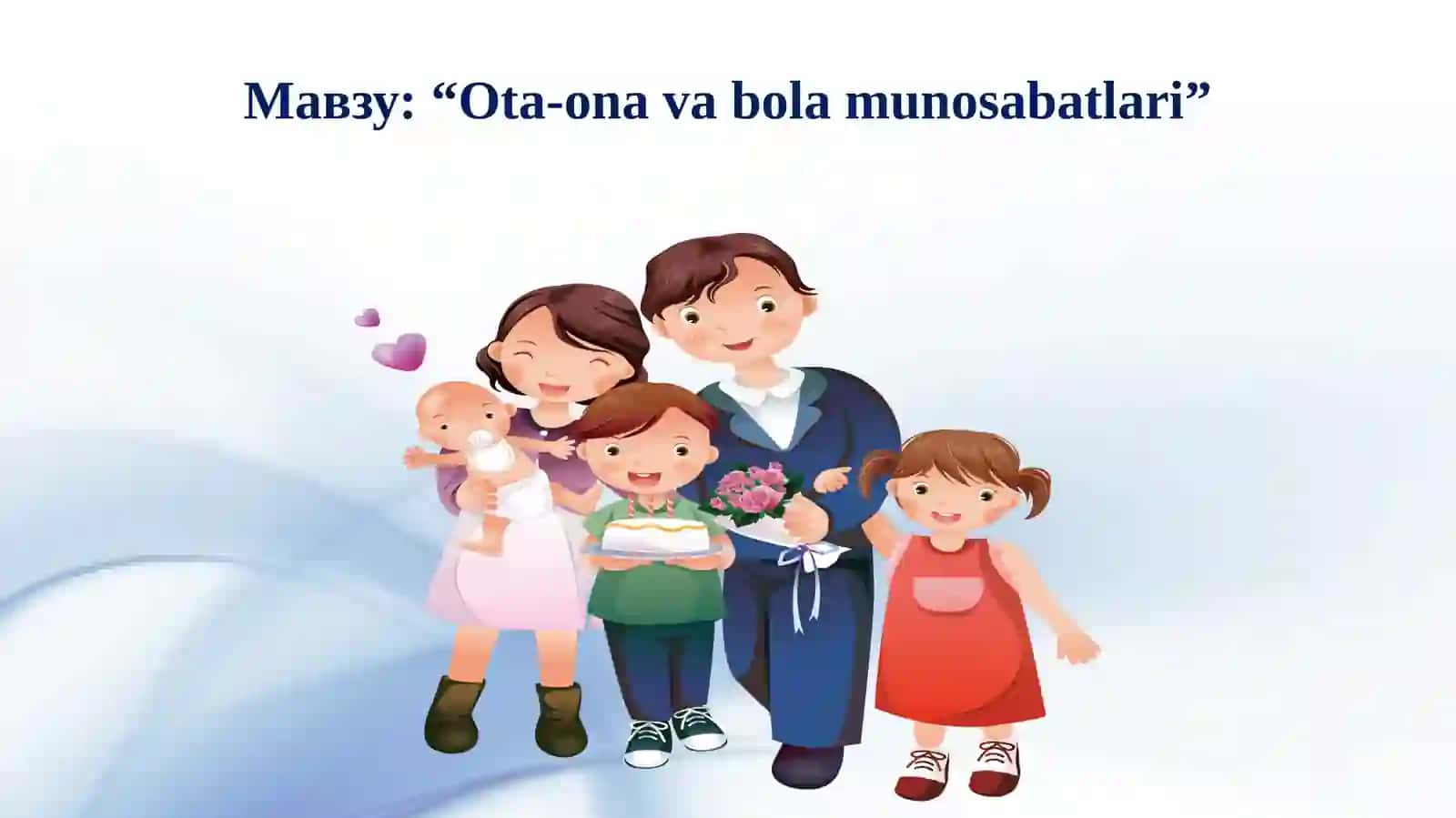 “Ota-onavabolamunosabatlari” 2
