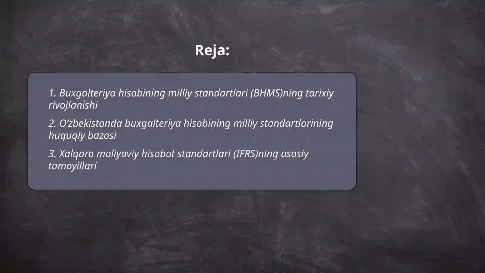 Buxgalteriya hisobining milliy standartlari va xalqaro standartlari 2