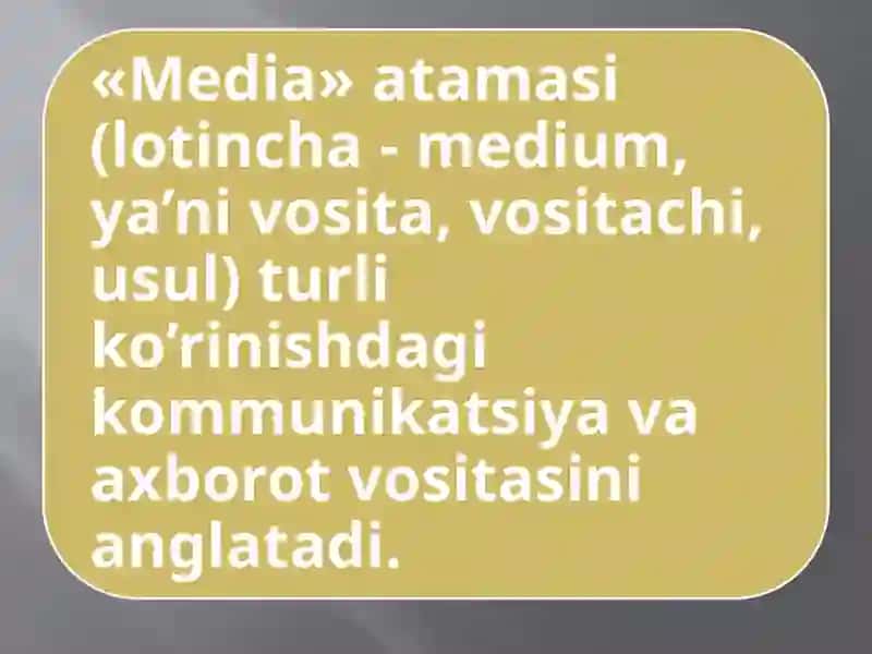 MEDIA SAVODXONLIK VA AXBOROT MADANIYATI EVОLYUTSIYASI HAMDA JAMIYATDAGI AHAMIYATI 2