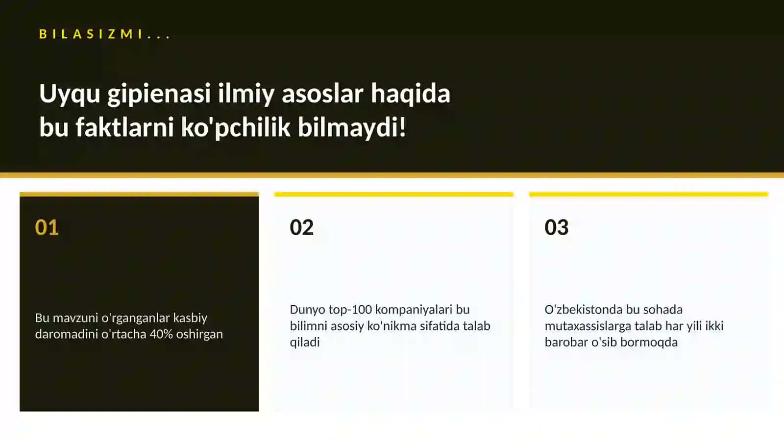 Uyqu gipienasi ilmiy asoslar 2