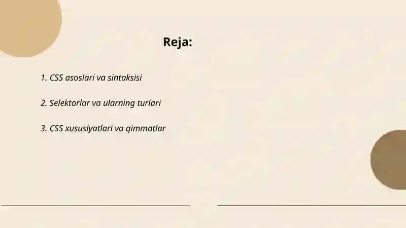 CSS tilidan foydalanish 2