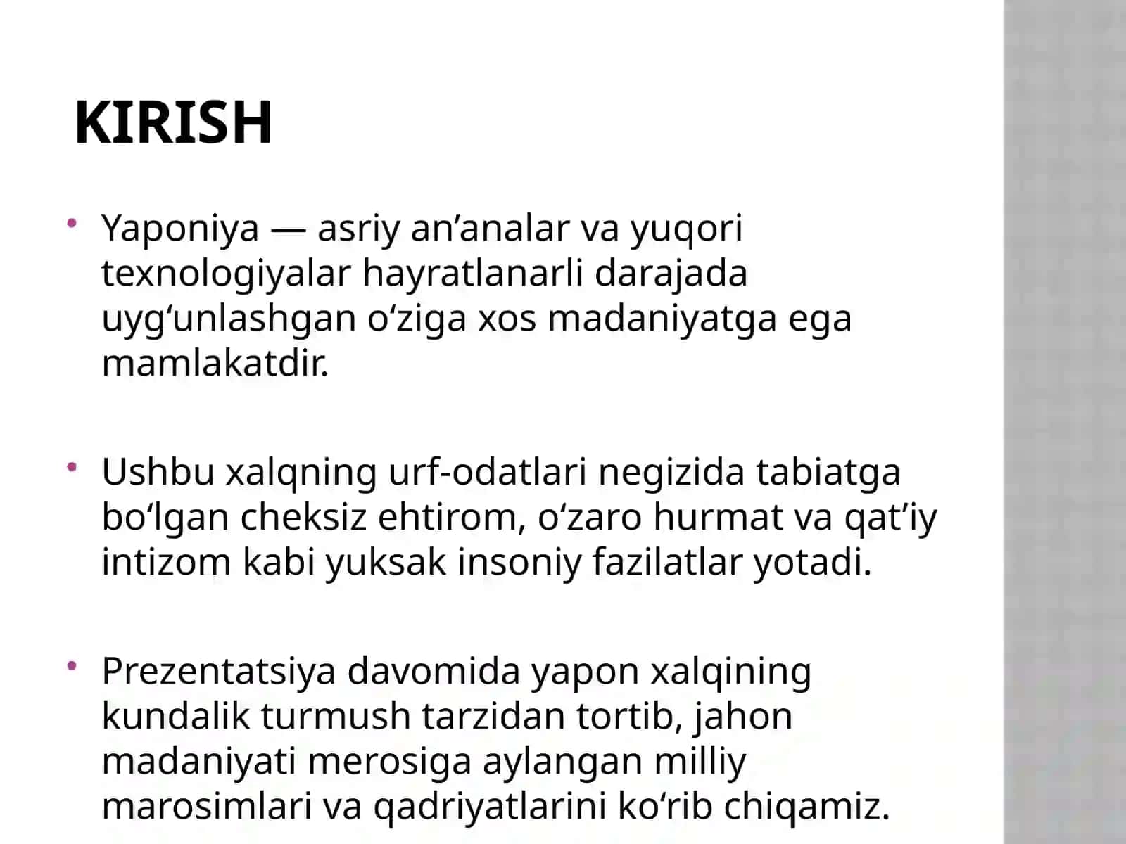 Yaponiya urf-odatlari va an’analari 2