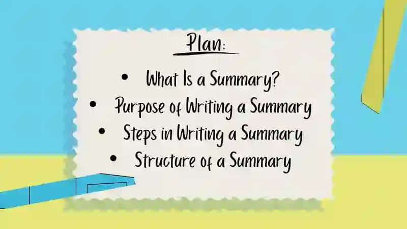 Writing a summary 2