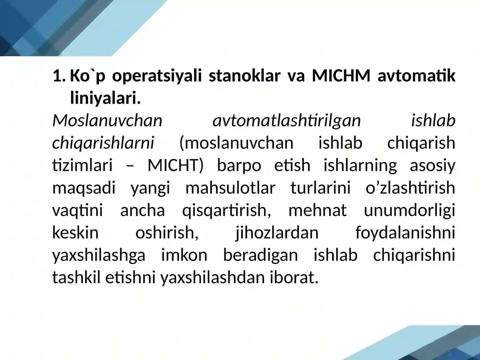 Avtomatik liniyalar 2