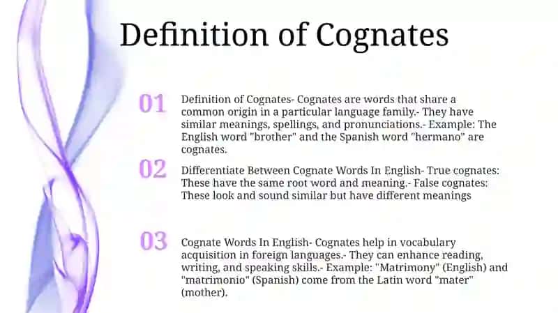Differentiate Between Cognate Words In English 2