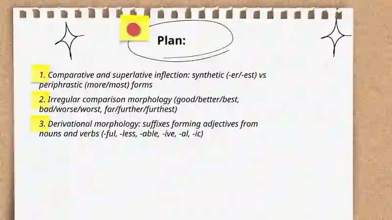 MORPHOLOGICAL AND SYNTACTICAL CHARACTERISTICS OF ADJACTIVES 2