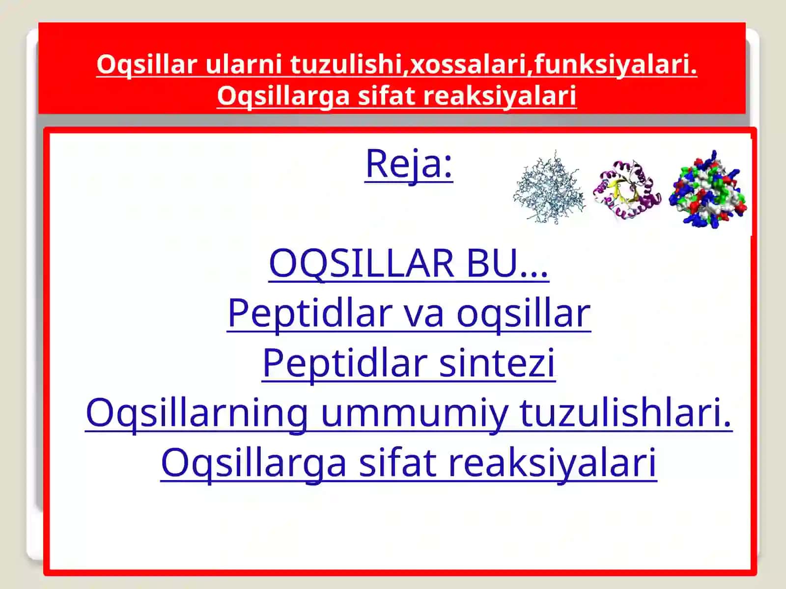 Oqsillar bu 2