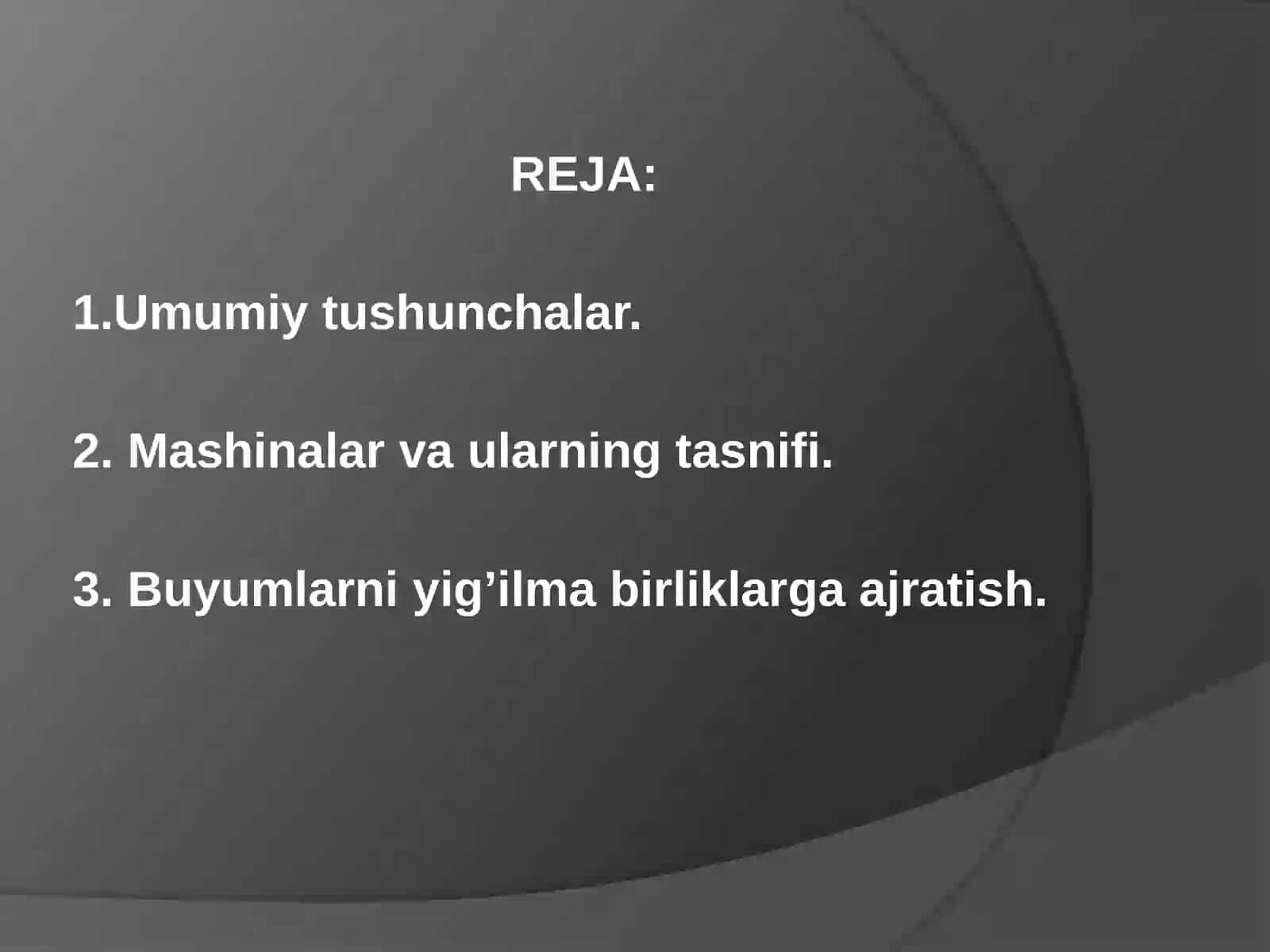 Buyum va uning  elementlari 2