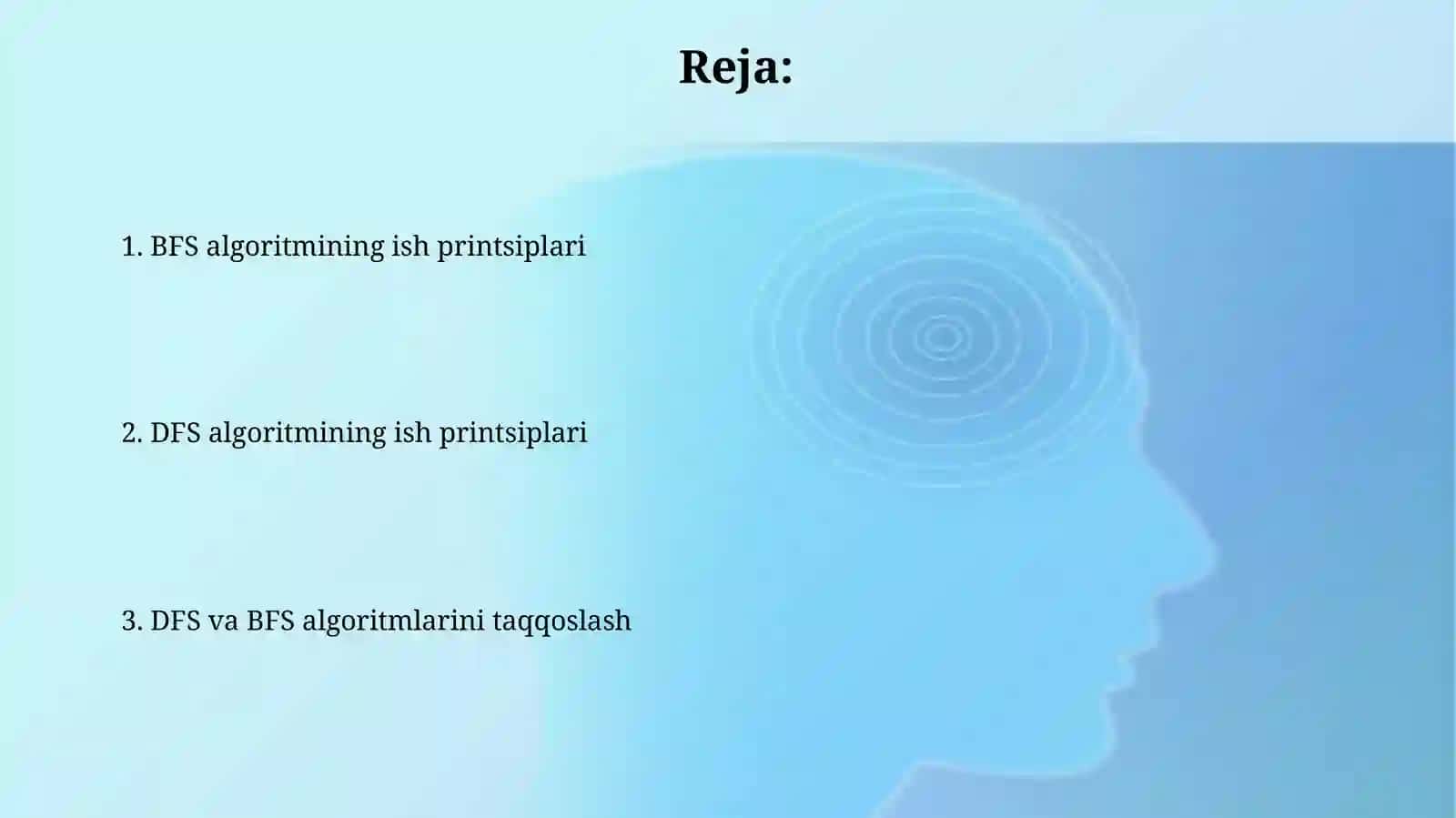 DFS va BFS algoritmlarining ishlash prinsiplari 2