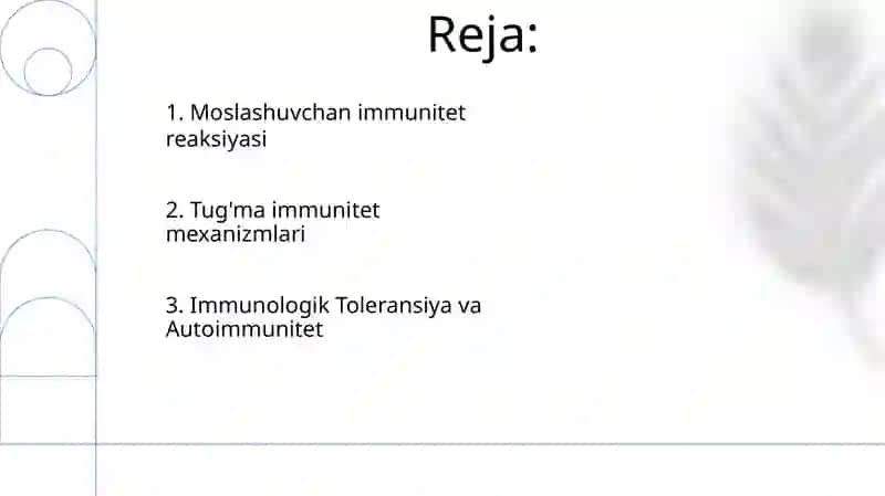Immunitet nazariyalari 2