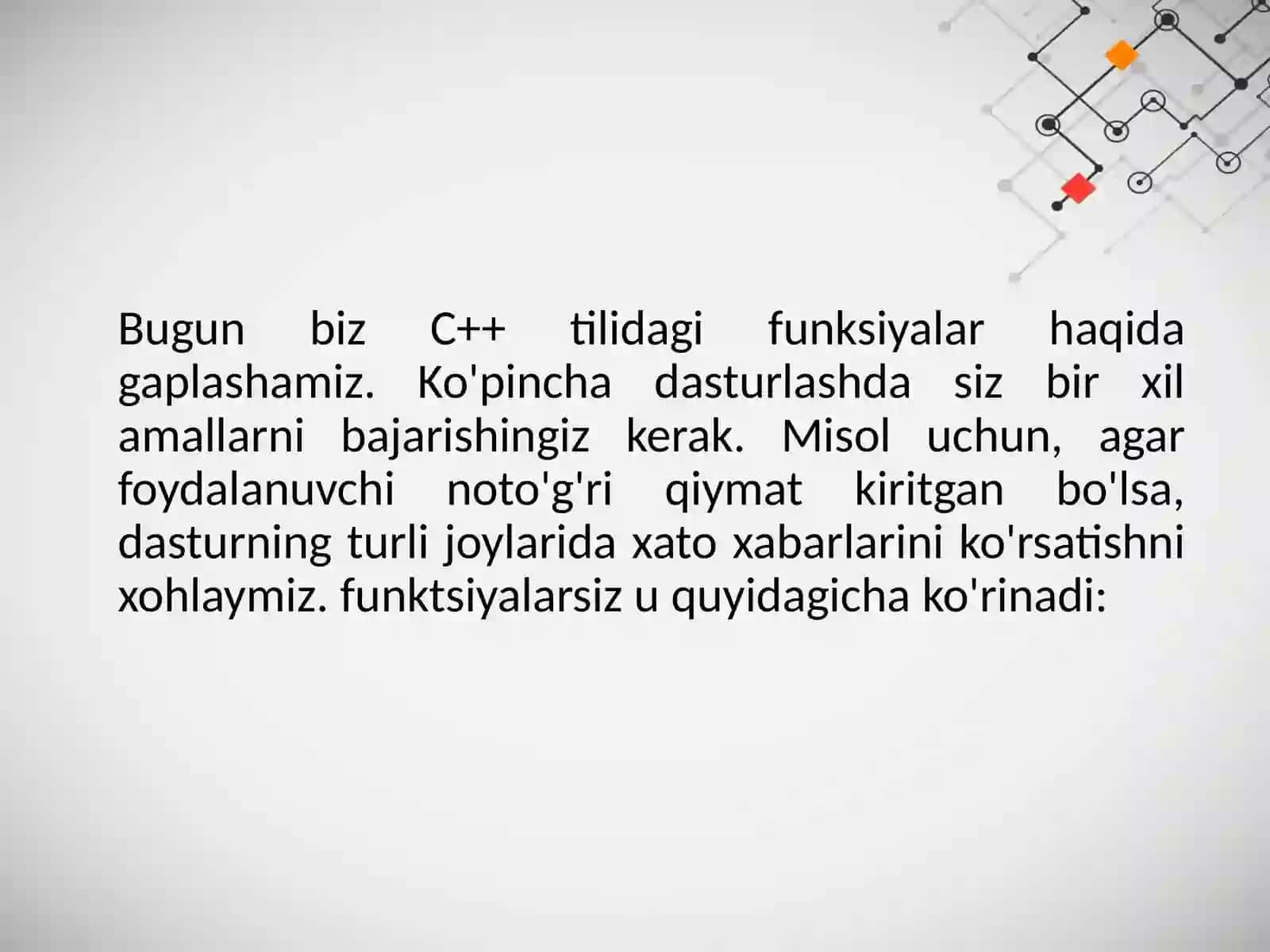 C++ da funksiyalar 2
