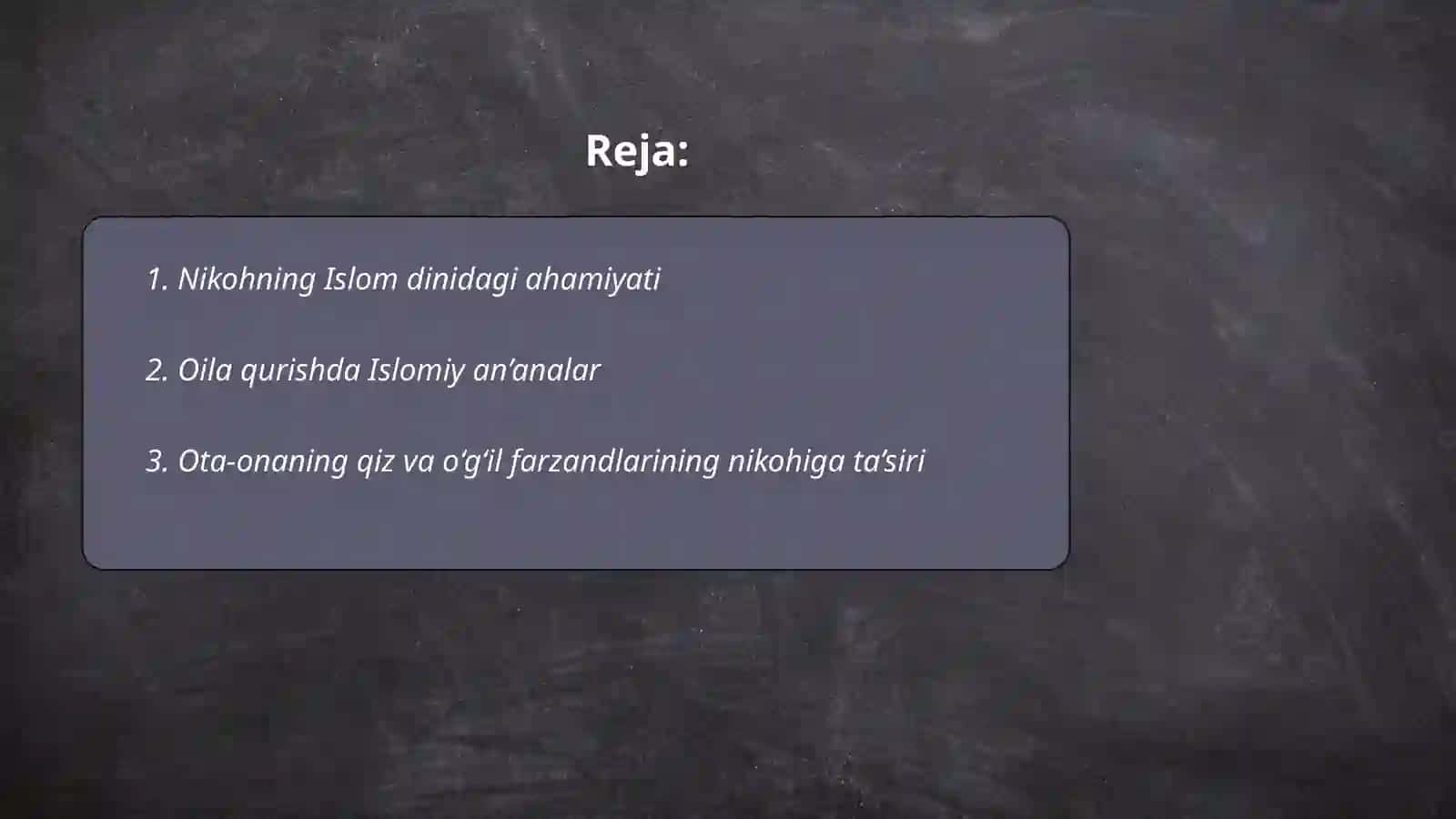 Islom huquqshinosligida oila nikoh taloq tushunchalarini tariflash 2
