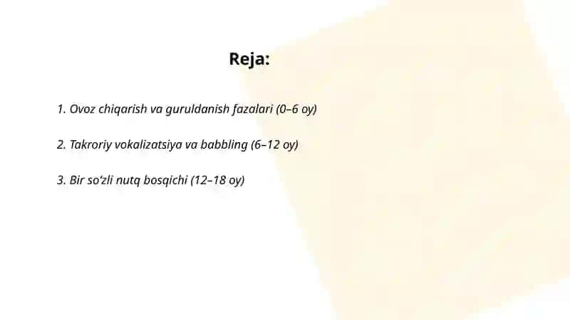 Ilk bolalik davrida nutqning rivojlanishi 2