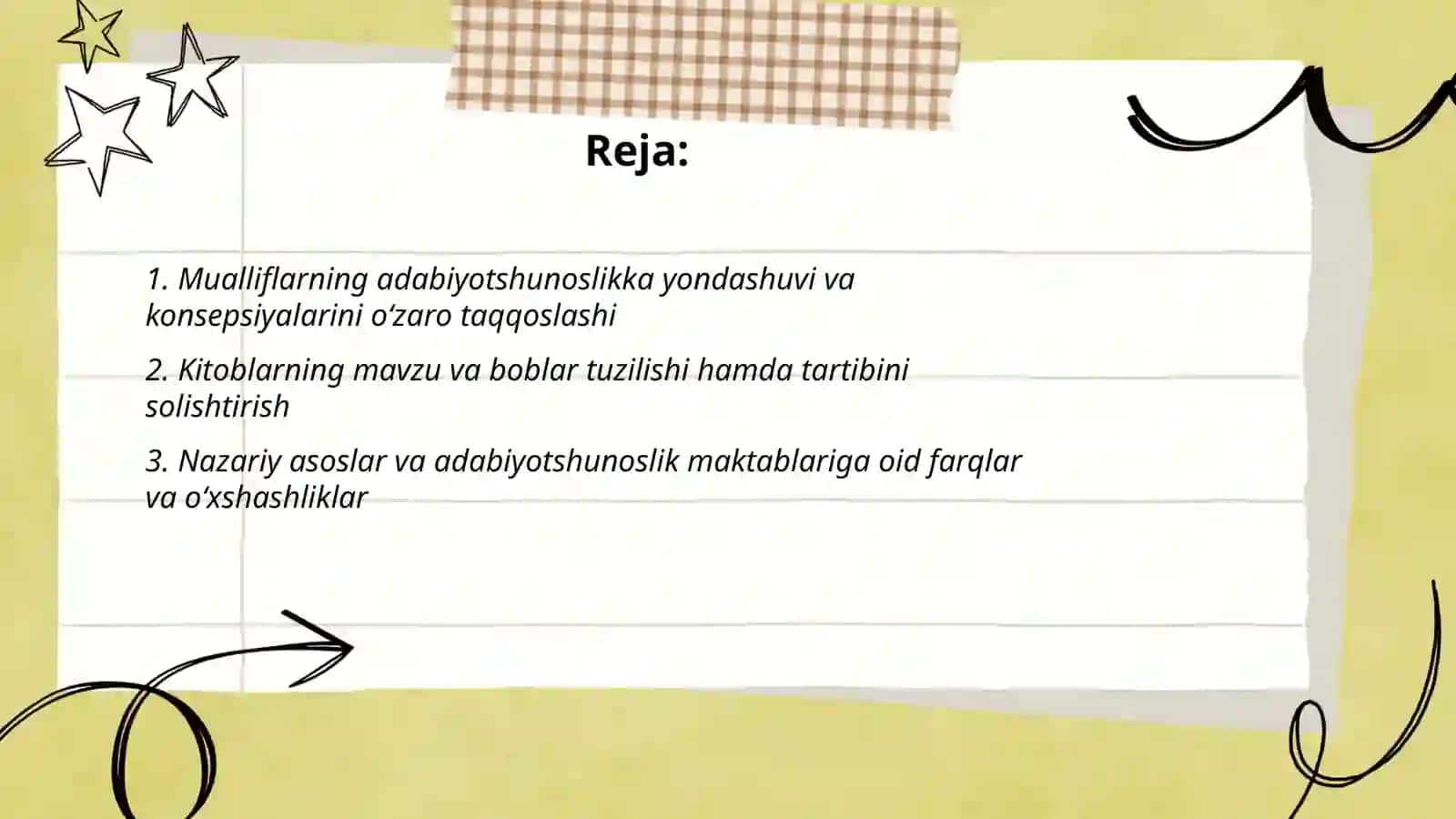 Adabiyotshunoslik asoslari va Adabiyotshunoslikka kirish 2