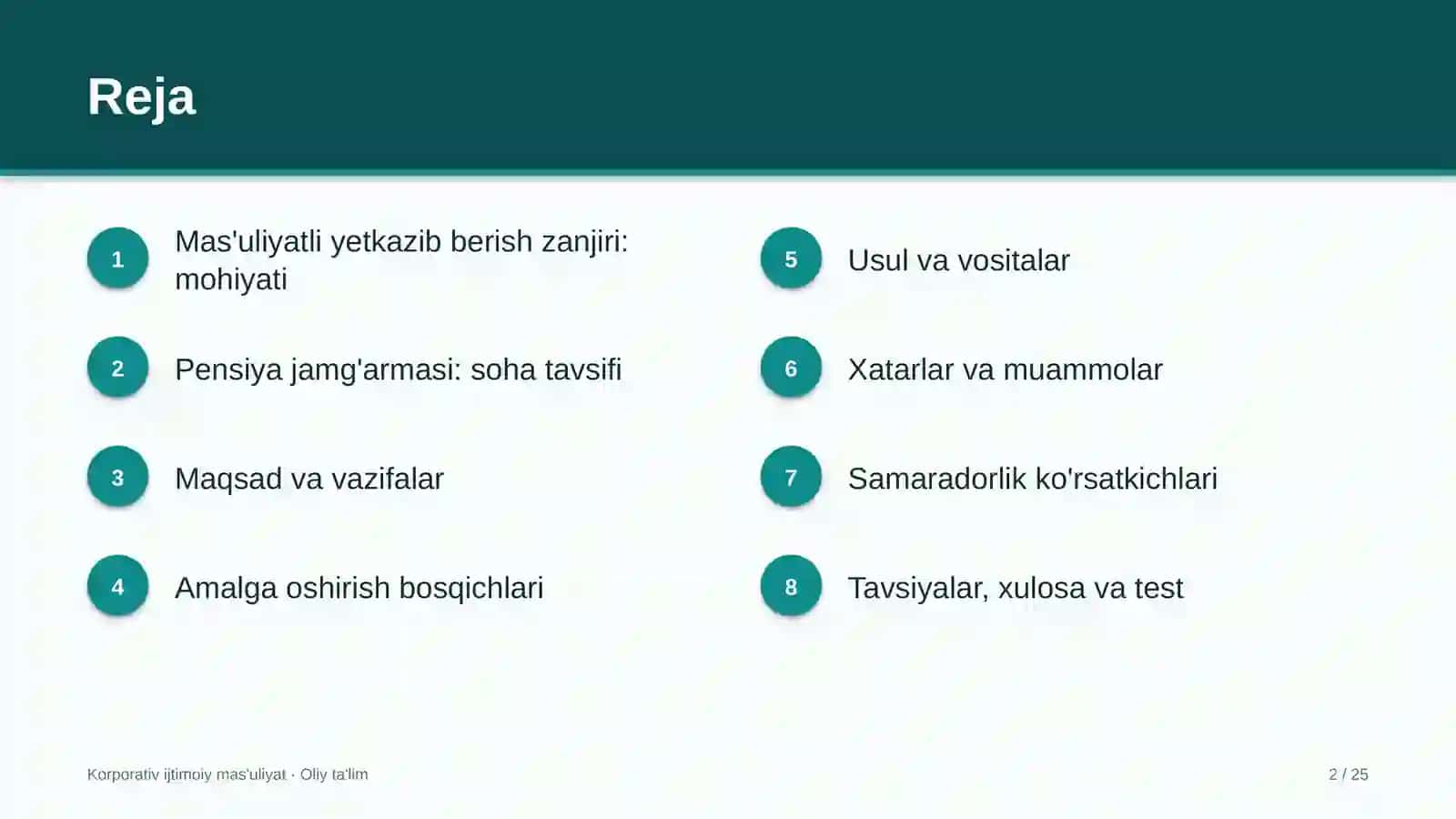 pensiya jamg'armasida mas'uliyatli yetkazib berish zanjirini shakllantirish 2496 2