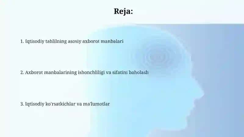 Iqtisodiy tahlilning axborot manbaalari 2
