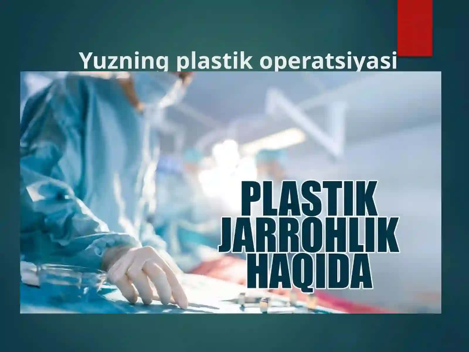 Plastik jarrohlik 2