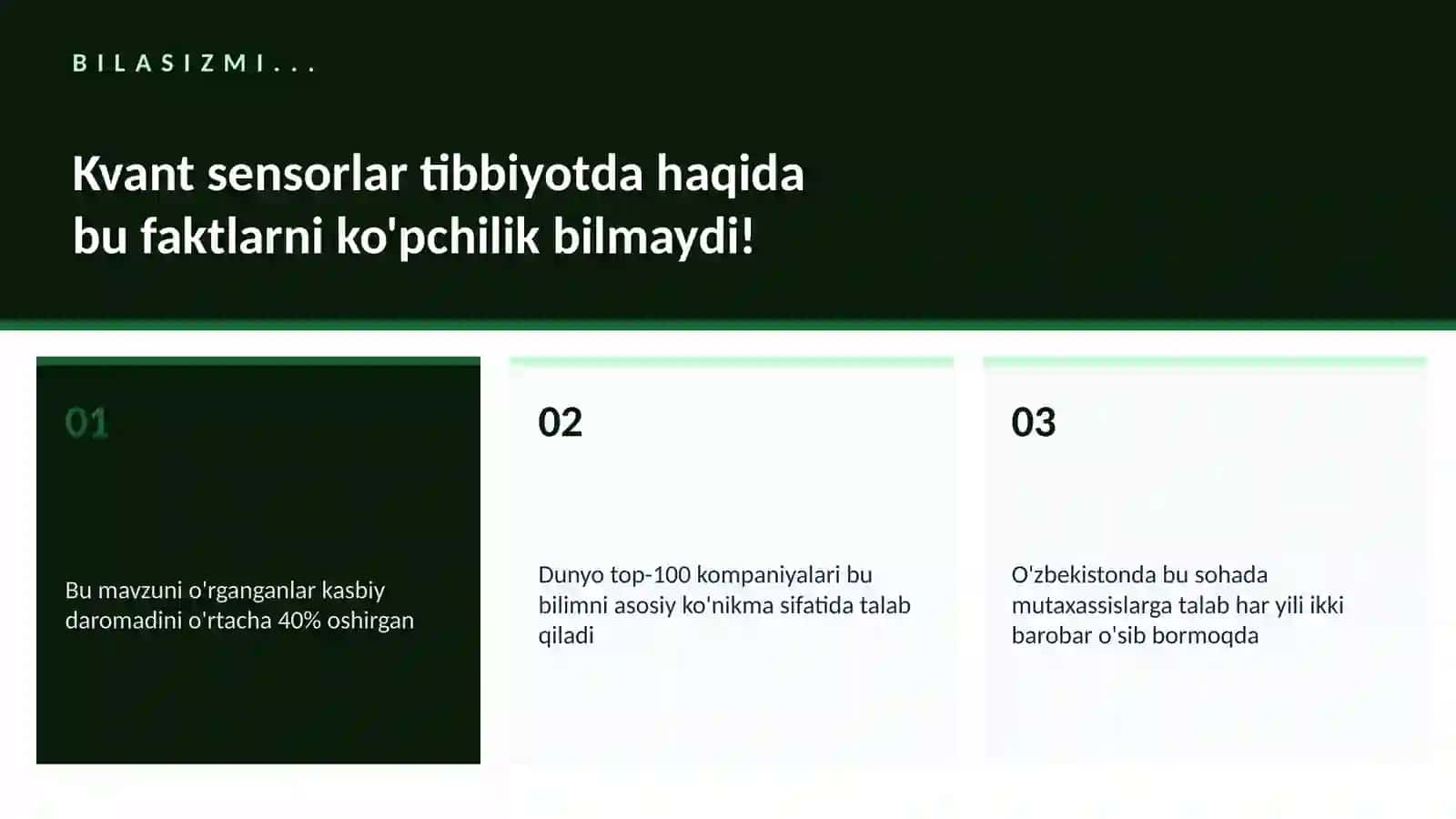 Kvant sensorlar tibbiyotda 2